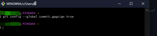 Enable Commit Signing