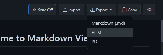 Import & Export Options